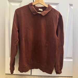 J Crew Pique Polo Sweatshirt